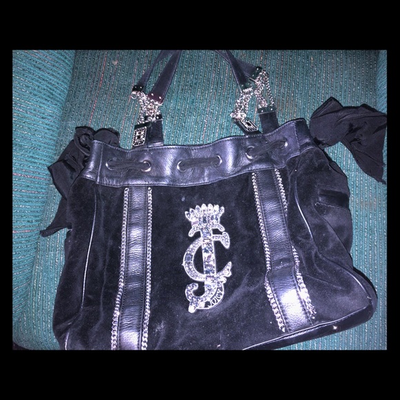 Juicy Couture Handbags - Vintage Rare Y 2K Juicy Couture rhinestone handbag